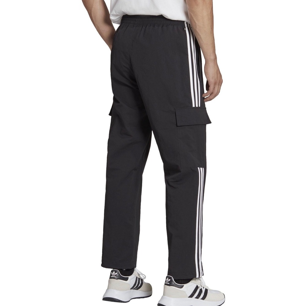 NEW Mens ADIDAS ORIGINALS CARGO Trefoil Track PANTS XL  HR3364 Black White - Picture 5 of 7
